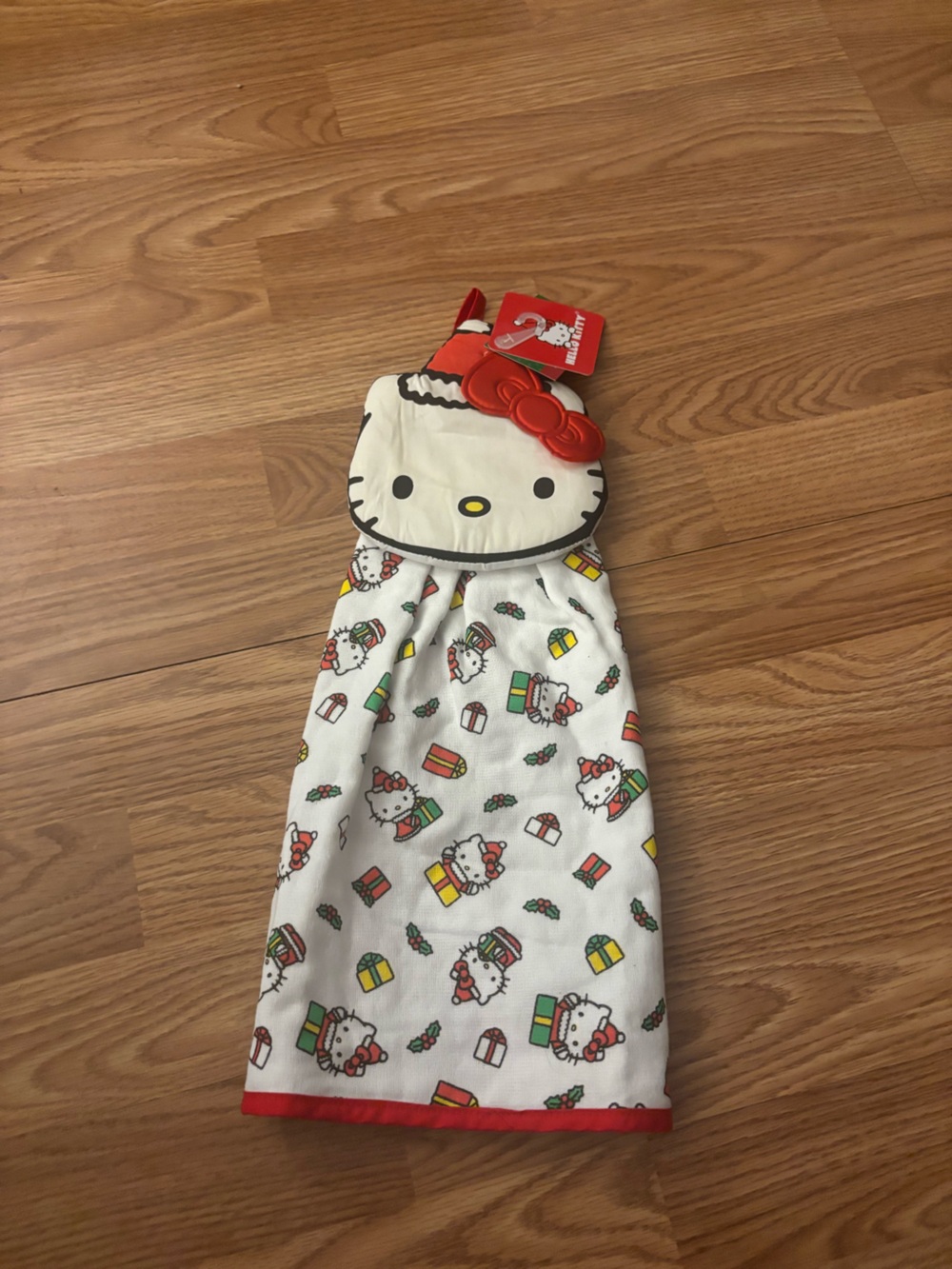 Hello Kitty Christmas Holiday Hanging Kitchen Towel
